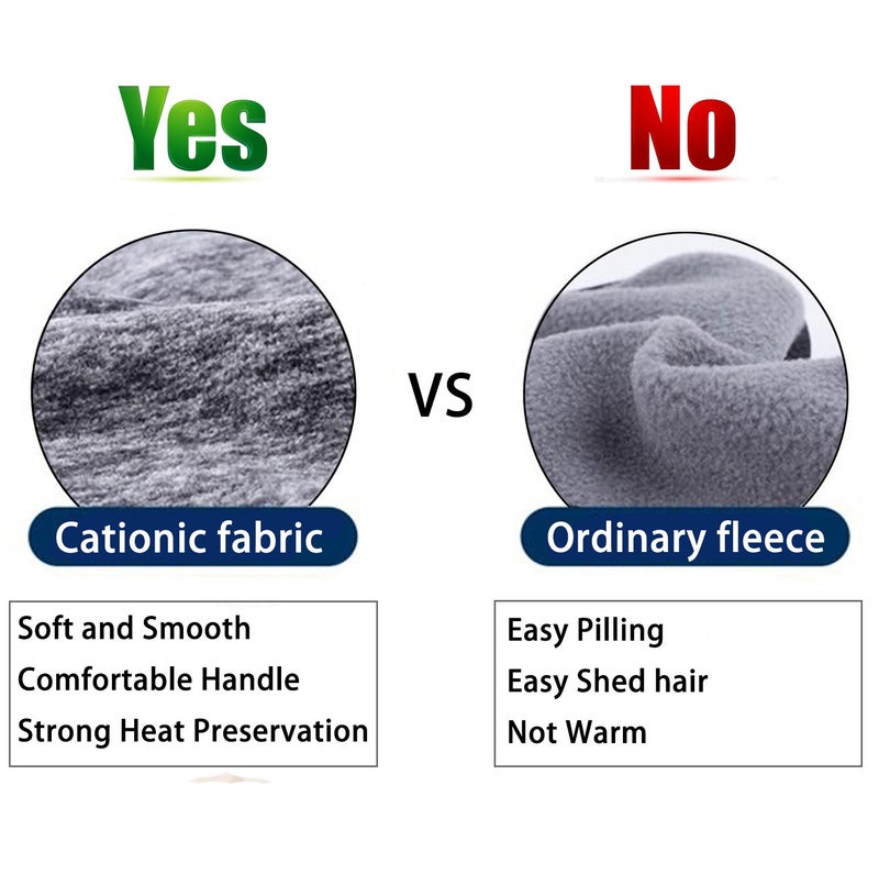 Obacle رباط رأس أوباكل لتدفئة الأذن للركض، رباط رأس من الفليس غير قابل للانزلاق للفتيات والنساء والرجال (رمادي، أزرق داكن، عبوة 2) - Image 5